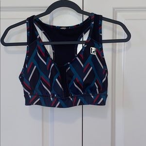 FILA colorful striped sports bra